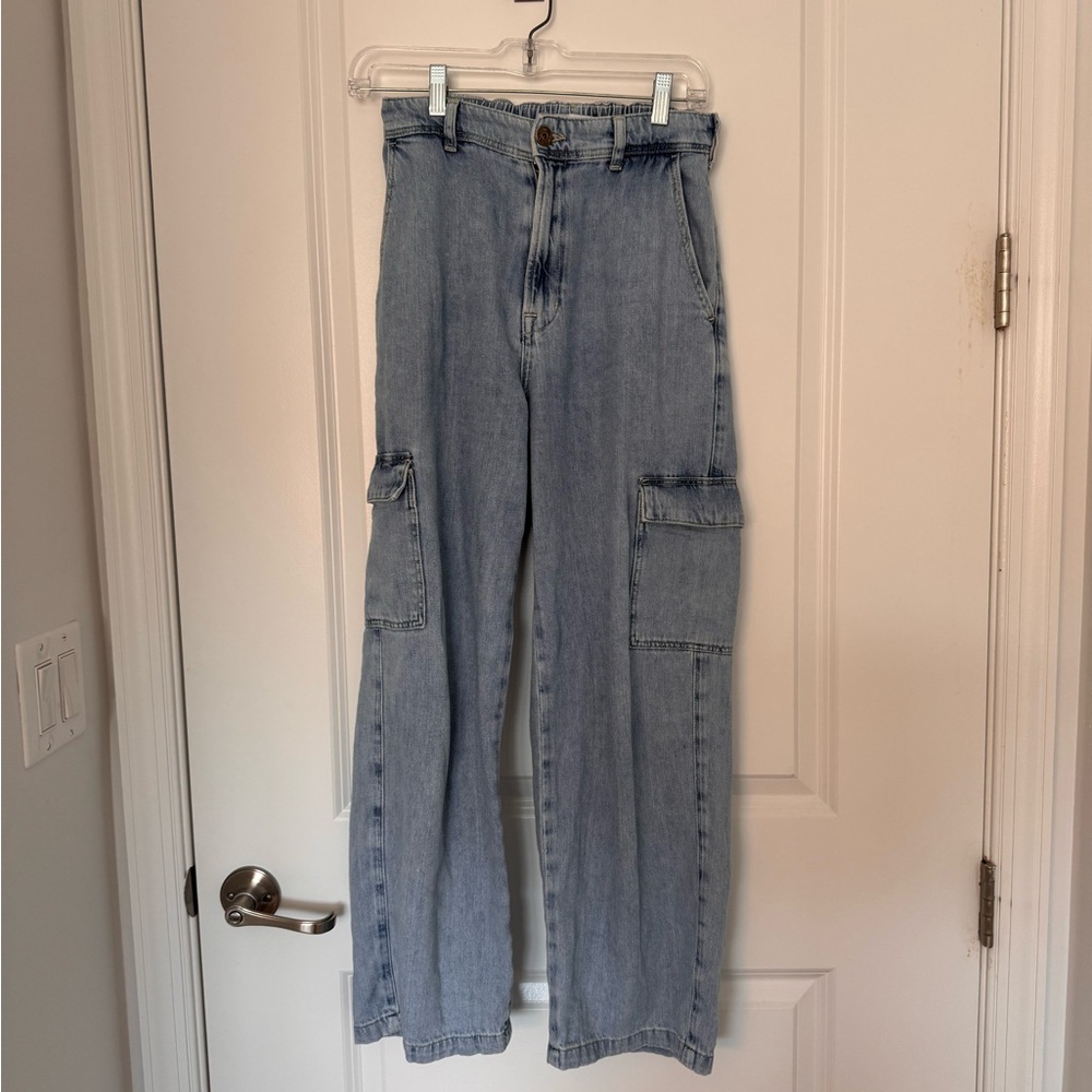 Zara Blue Straight Leg Jeans
